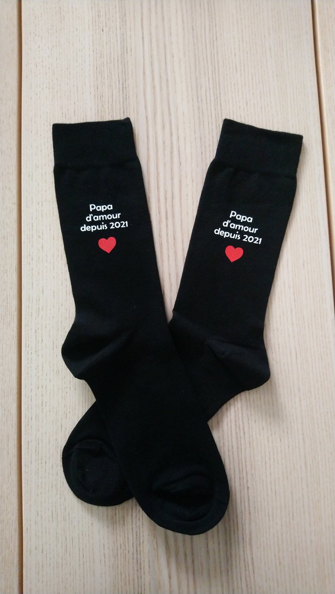 Love Dad Socks Since Customizable 