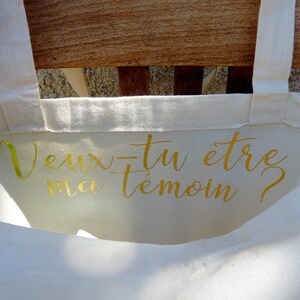 Personalized first name bag, Will you be my witness image 2