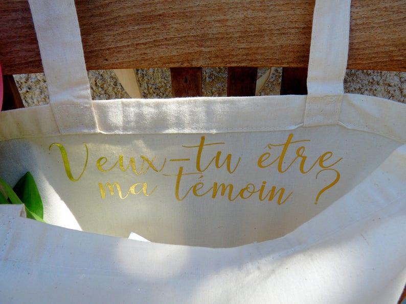 Personalized first name bag, Will you be my witness image 2