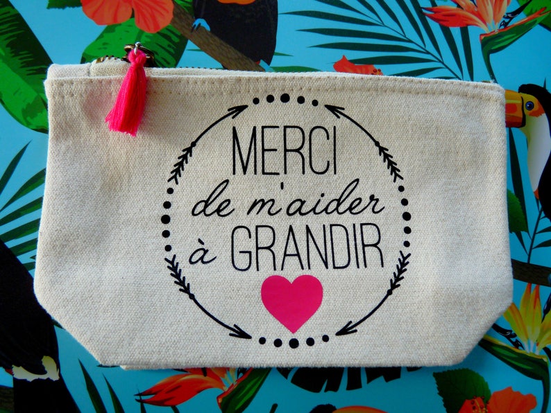 Trousse merci de m'aider à grandir trousse nounou cadeau crèche cadeau nounou cadeau nanie merci crèche merci nounou image 5