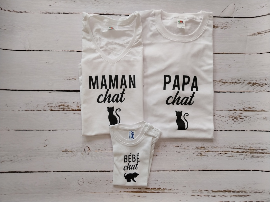 Mom Cat Dad Cat Kitten Matching T shirts Etsy