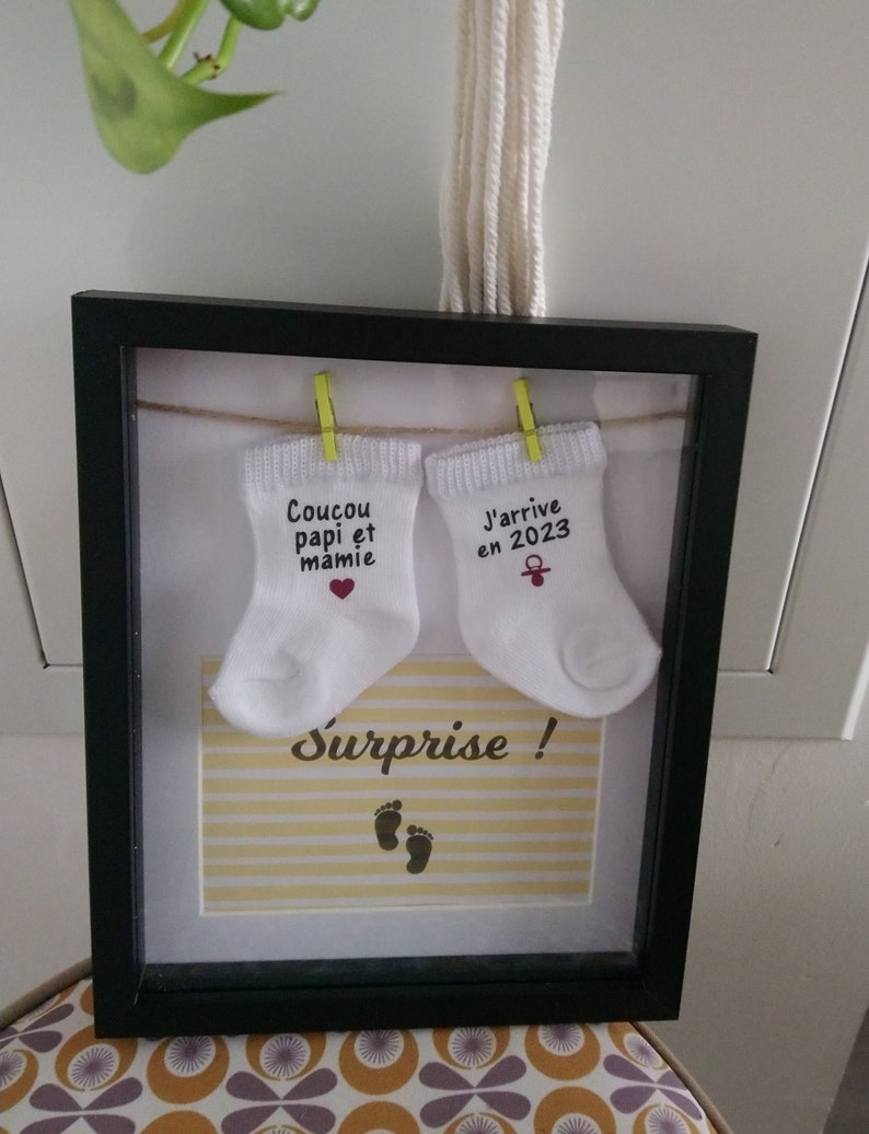 Cornice Per Ecografia Bambino Huiguli - Con Conto Alla Rovescia, Regalo Per Futuri Genitori