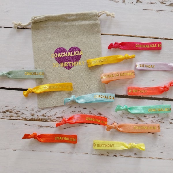 Bracelet élastique personnalisé, cadeau souvenir pour EVJF et anniversaire