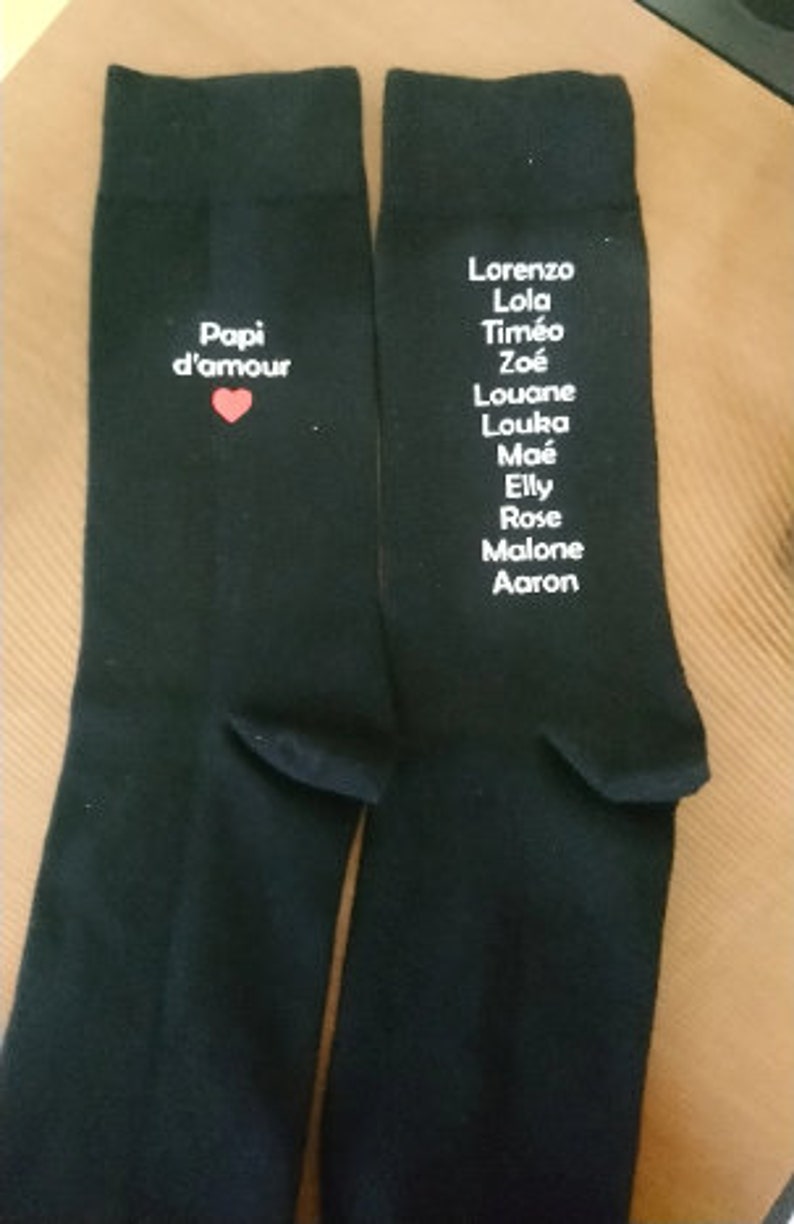 chaussettes papa papi d'amour image 2