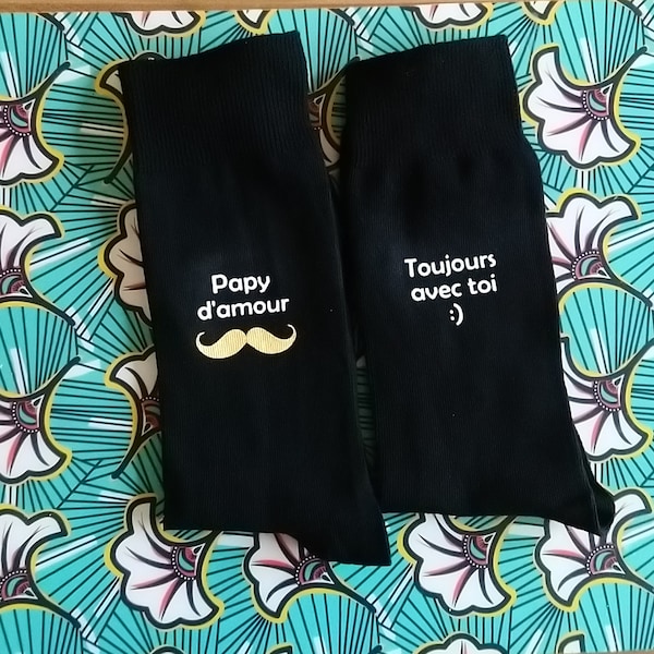 Personalized socks, ideal gift for a grandpa, loving brother or darling dad