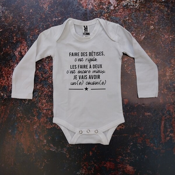 Body Bébé "Baby 2026" En Coton Blanc - Idéal Pour Annonce De Grossesse Originale Et Séance Photo