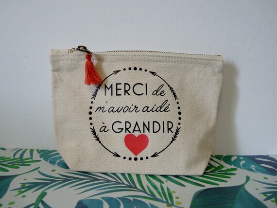 Trousse Merci de m'avoir aidé à grandir cadeau idéal à - Etsy France