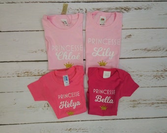 Personalized princess body or t-shirt