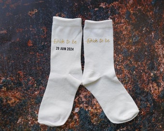 Chaussettes EVJF ou mariage personnalisées