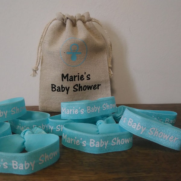 Elastic bracelets, keepsake gift for baby shower or any event