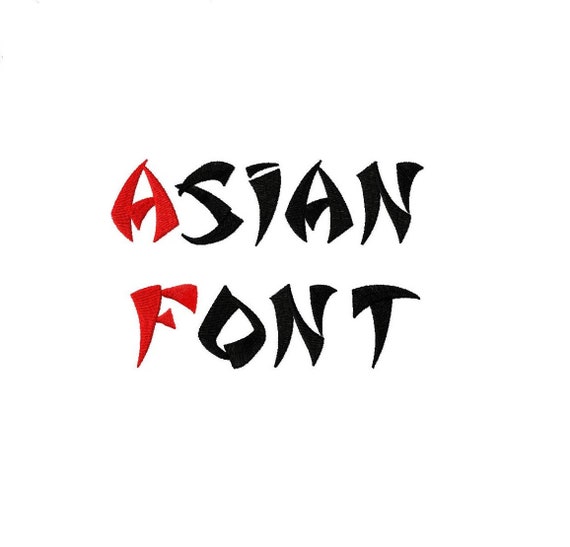 asian style letters Asian style letters
