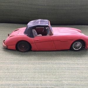 RARE Austin Healey by Bandai Toys Made in Japan tin litho friction car