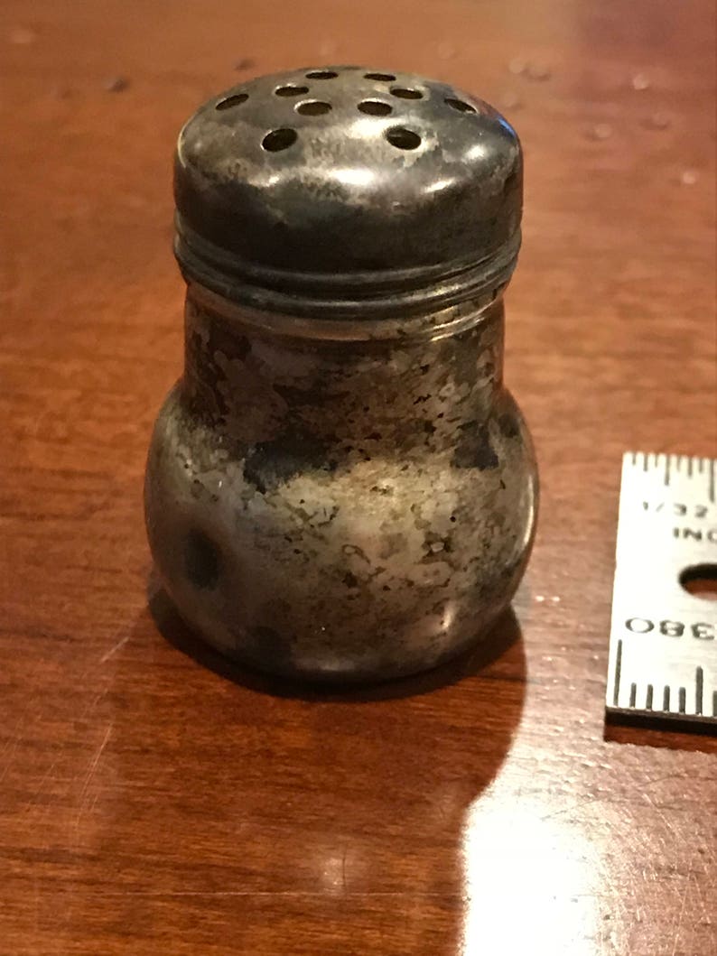3 Sheffield C.S. Co. silver salt shaker Etsy