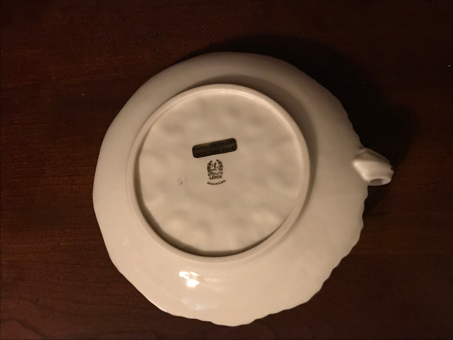 Lenox China Woodland Candy Plate Dish Single Handle With 24k Etsy