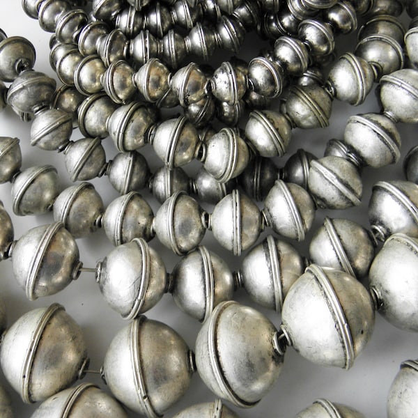 African metal beads 12mm, 15mm, 18mm