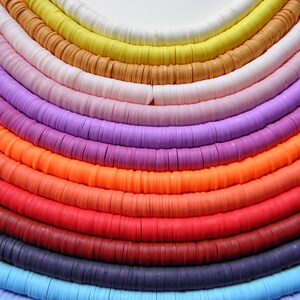 Vinyl Heishi Perlen 8 mm Bild 5