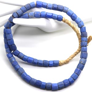 Vintage old African trade beads Russian Blue