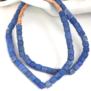 Vintage old African trade beads Russian Blue