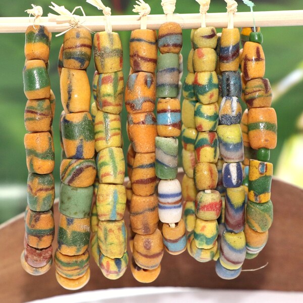 Bead mixes with African sandcast glass beads