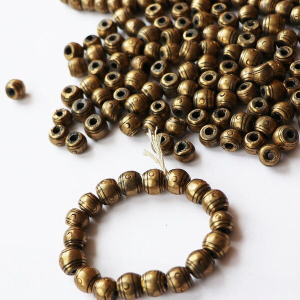 Perles africaines en bronze