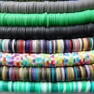 Vinyl Heishi Perlen 8 mm Bild 9
