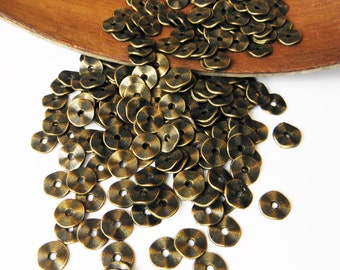 African bronze wavy discs