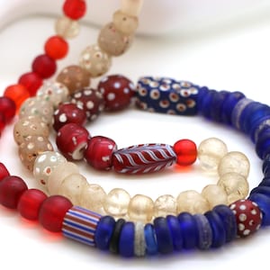 Antique glass beads