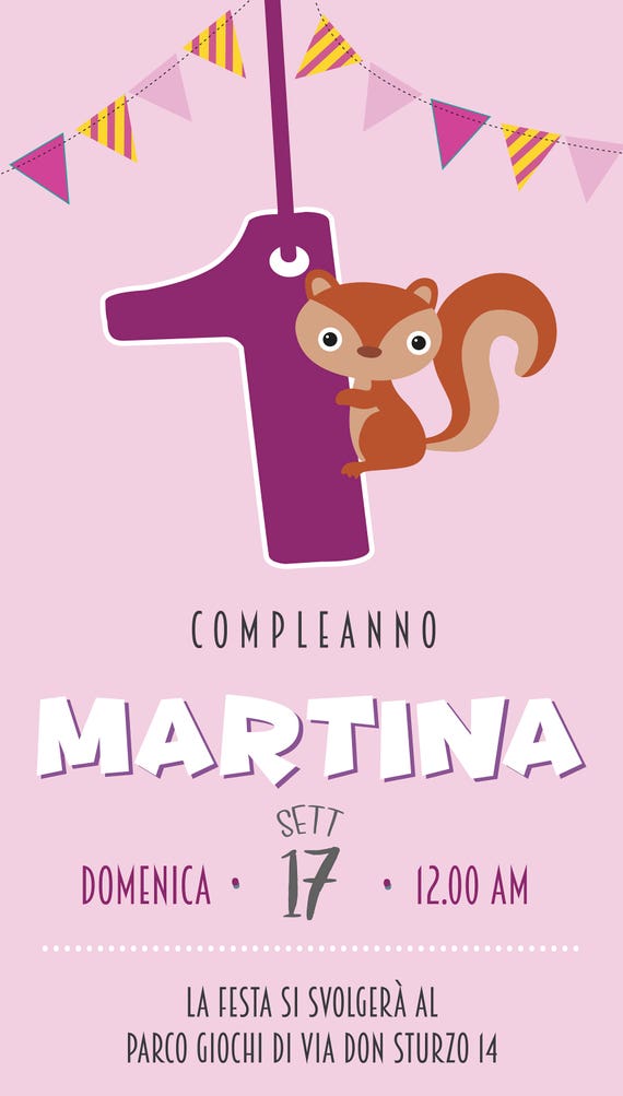 Invito Primo Compleanno Bambino E Bambina Personalizzabile