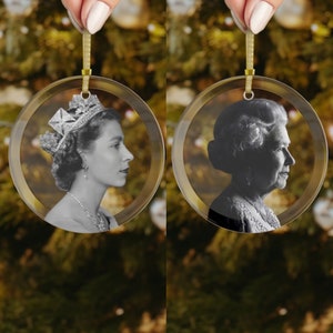 Queen Elizabeth II 1926-2022 Memorial, Through the years, Queen Elizabeth Glass Ornament