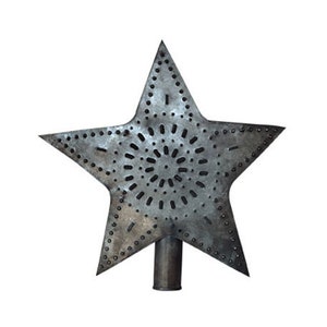 Small Tin Star Christmas Tree Topper