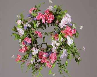 20" Spring / Summer Floral Wreath | Free USA Shipping