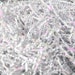 Iridescent / White Blend Crinkle Paper Shred - 4 oz. for gift packages box filler Easter Basket grass party supplies & bedding 