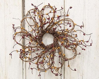 12" Flower Shaped Pip Wreath