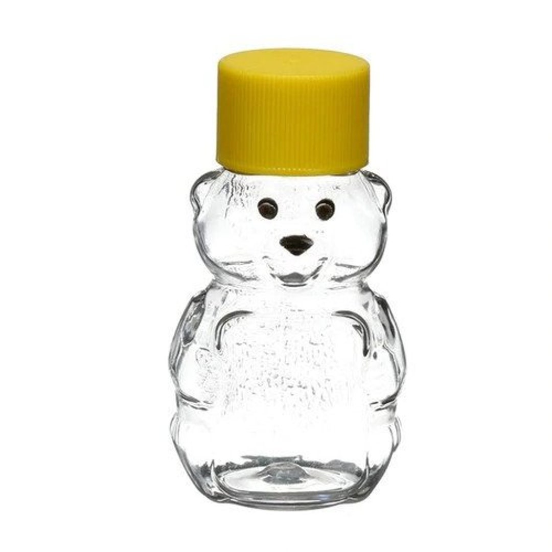 2 Oz. Honey Bear Containers With Lids Your Choice of Lid Colors 50