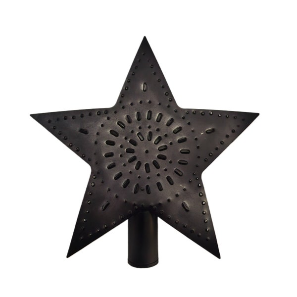 Large Tin Star Christmas Tree Topper