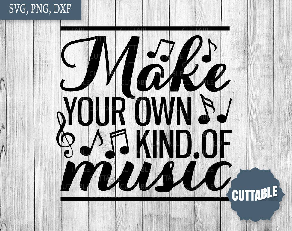 Muziek SVG knippen van bestanden maak uw eigen soort
