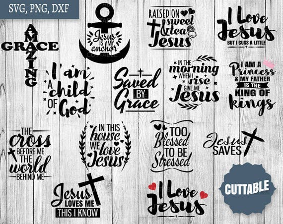 Download Jesus Svg Bundle Christian Quote Svg Pack Cut Files 14 Etsy