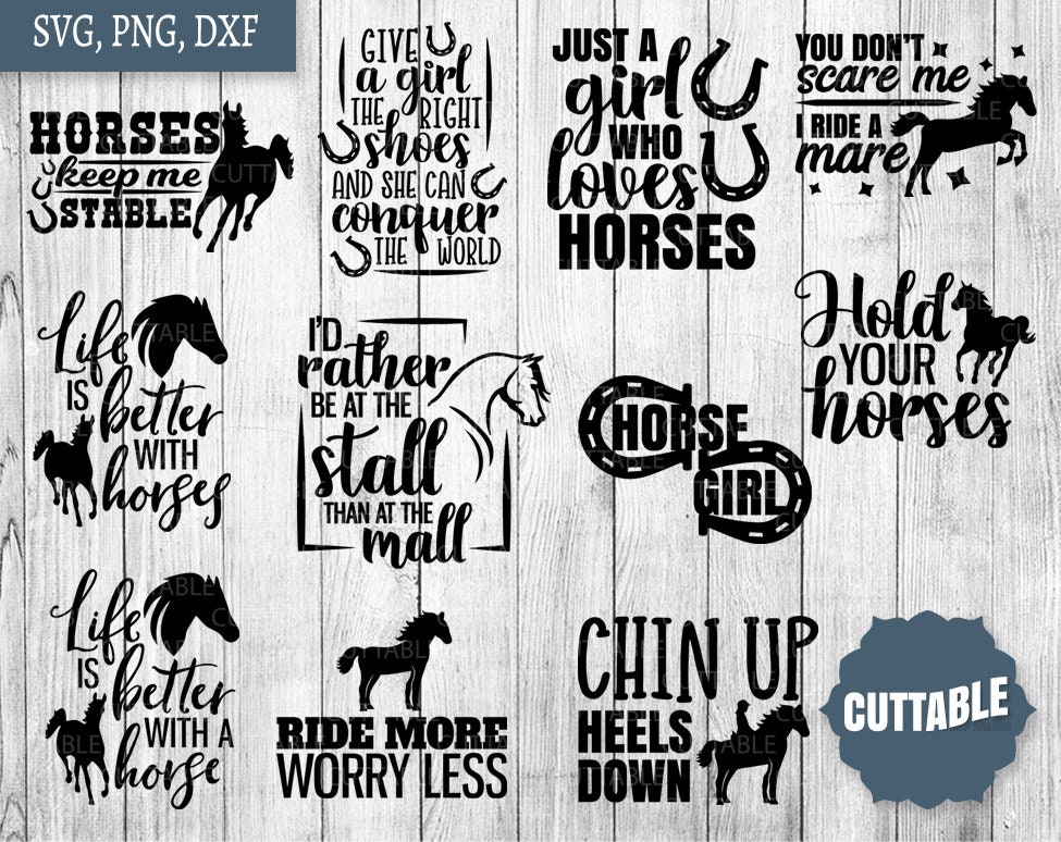 Download Horses Svg Bundle Horse Lover Svg Pack Cut Files 11 Etsy