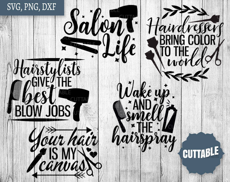 Download Hairdresser SVG Bundle, hairstylist svg pack cut files, 10 ...