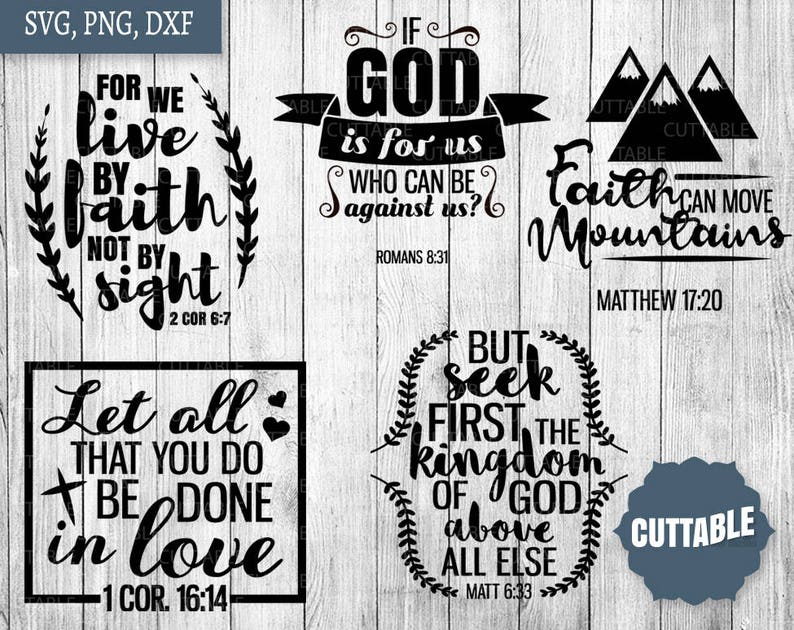 Download Bible Verses SVG Bundle bible svg pack cut files 10 | Etsy