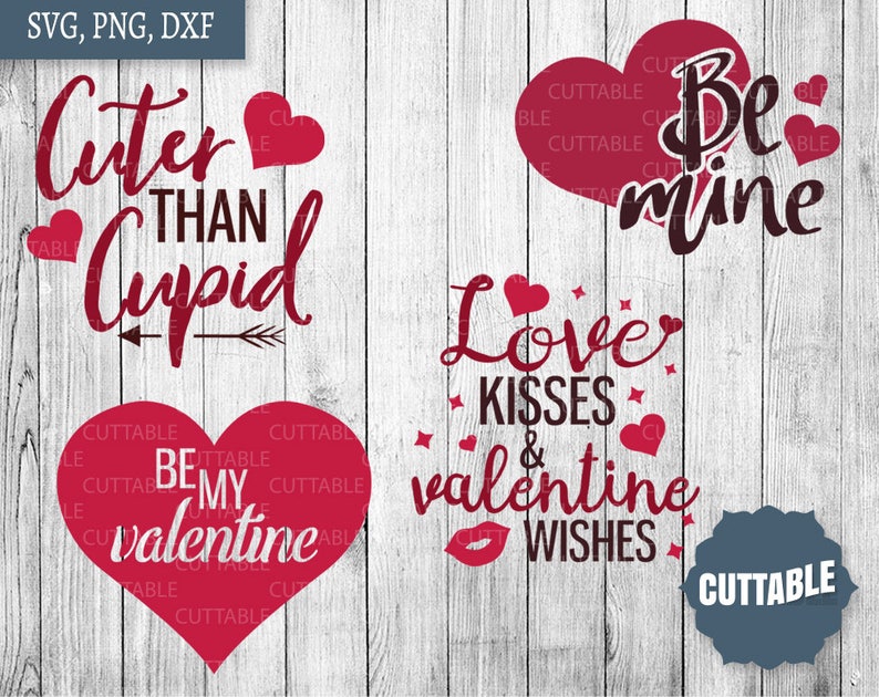 Download Valentine's SVG cut files Bundle love quote svg pack cut | Etsy