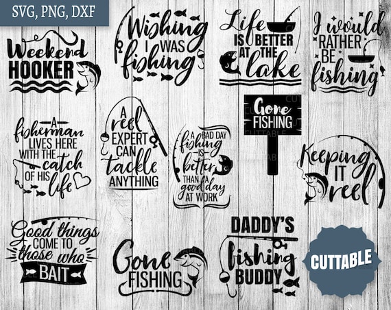 Download Fishing Svg Bundle Fishing Quote Cut File Svg Pack Cut Files Etsy