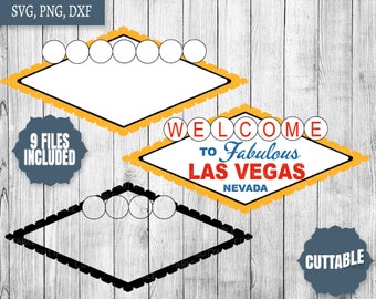 Las Vegas sign svg cut files, dxf welcome to las vegas sign svg cut file, cut file usa, print and cut las vegas svg, cricut - silhouette