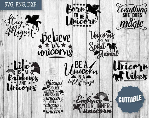 Download Unicorn Svg Bundle Unicorn Svg Pack Cut Files 10 Magical Etsy