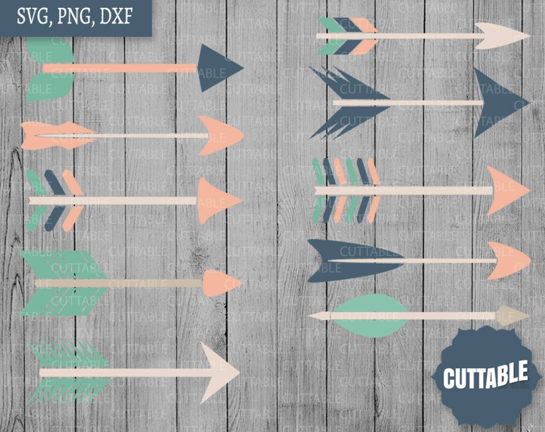 Arrow SVG Files, Tribal Arrow Cut Files, Arrows Bundle Print and Cut ...