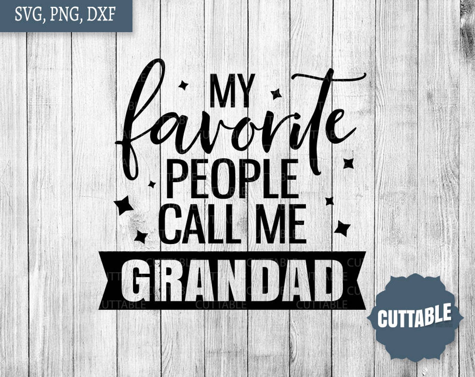 My favorite people call me grandad svg, grandchildren cut files ideas, gr.....