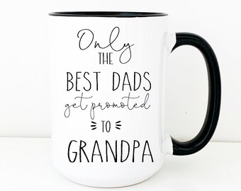 fathers day gift idea, fathers day gift from daughter, fathers day gift for grandpa, pregnancy announcement grandparents, pregnancy mug