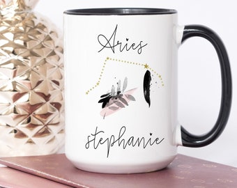 Zodiac mug, zodiac mug aries, zodiac astrology mug, aries gift, aries horoscope gifts, aries mug, aries astrology gift, aries coffee mug,mug