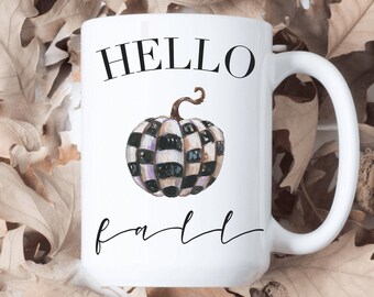 Taza de otoño, taza de calabaza taza de otoño, taza de café de otoño, decoración de otoño, taza de decoración de otoño, taza de Halloween, taza de café de Halloween taza de otoño lindo, otoño,