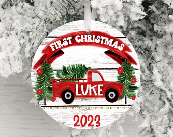 Personalized Babys First Christmas Ornament, 1st Christmas Baby Boy Girl Ornament, Christmas Keepsake, Gift for Newborn Baby, 2023 ornament